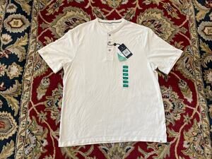 NEW Rainforest RFT Henley Polo L Shirt Modal Blend Tencel Soft Button $59
